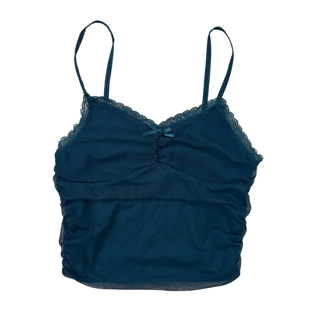 Mesh Layered Crop Top